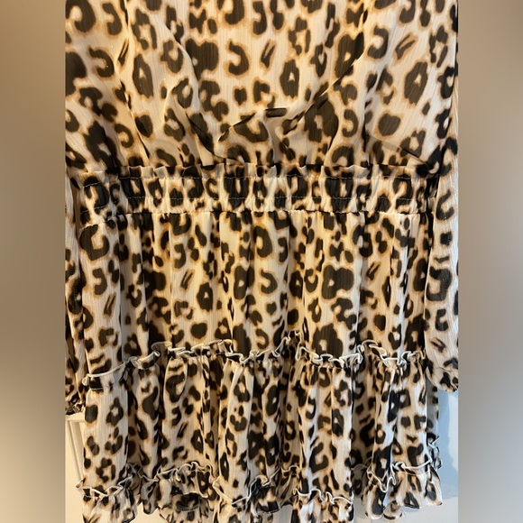 Cheetah Ruffle Dress - Picture 3 of 5